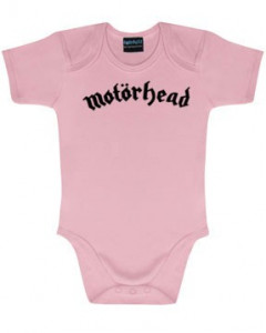 Motörhead Logo Pink-babybody | Baby Rock-bodyer